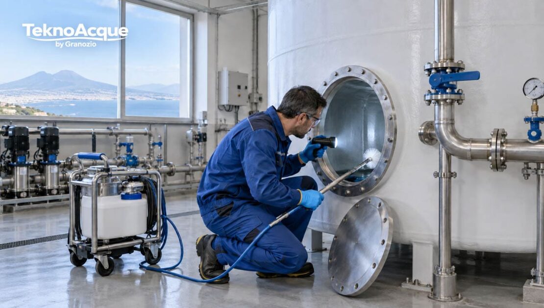 manutenzione e sanificazione dei serbatoi acqua in Campania